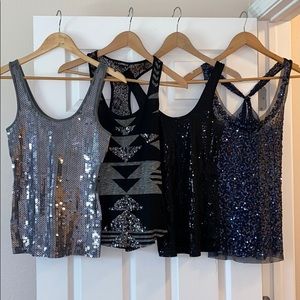 Shimmery tank tops Bundle
